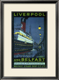 Liverpool and Belfast Framed Giclee Print by Kenneth Shoesmith