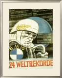 BMW Weltrekorde Motorcycle, c.1934 Framed Giclee Print