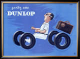 Dunlop Tires Framed Giclee Print by Raymond Savignac