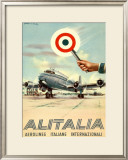Alitalia, Aerolinee Italiane Internazionali Framed Giclee Print