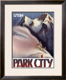 Park City, Utah: Ski Framed Giclee Print