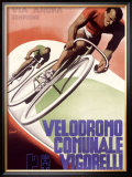 Velodromo Communale Vigorelli Framed Giclee Print by Gino Boccasile