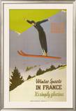 Winter Sports in France Posters by Naurac 