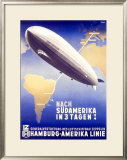 Graf Zeppelin, Hamburg to Amerika, c.1937 Framed Giclee Print