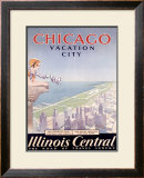 Chicago Illinois Central Tour Framed Giclee Print
