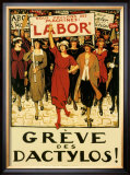 Womens Labor Force, Greve des Dactylos Framed Giclee Print