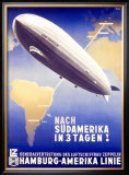 Graf Zeppelin, Hamburg to Amerika, c.1937 Framed Giclee Print