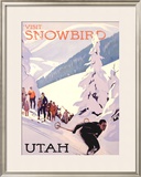 Visit Snowbird, Utah Framed Giclee Print