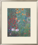 Farm Garden with Sunflowers Posters by Gustav Klimt