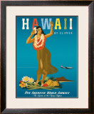 Hawaii by Clipper Framed Giclee Print by Atherton 