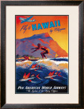 Fly to Hawaii Impressão giclée emoldurada por M. Von Arenburg