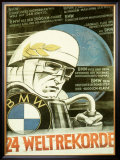BMW Weltrekorde Motorcycle, c.1934 Framed Giclee Print