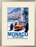 Grand Prix Monaco, 30 Mai 1965 Framed Giclee Print