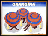 Orangina Framed Giclee Print by Bernard Villemot
