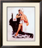 Pin-Up Girl with Towel Prints by Joyce Ballantyne