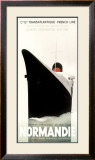 French Line, Normandy Impressão giclée emoldurada