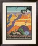 Santa Fe Railroad: Grand Canyon National Park, Arizona Framed Giclee Print by Oscar M. Bryn