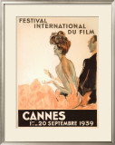 Festival International du Film, Cannes, 1939 Framed Giclee Print by Jean-Gabriel Domergue