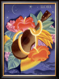 Aloha Ukulele Framed Giclee Print by Frank Mcintosh