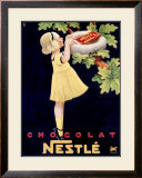 Nestle Chocolat Framed Giclee Print by Karl Bickel