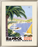 Bandol Framed Giclee Print by Roger Broders