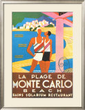 Monte Carlo Beach Posters