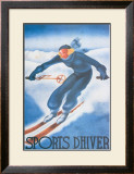Sports d'Hiver Posters by Georges Arou