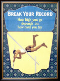 Break Your Record Framed Giclee Print