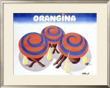 Orangina Framed Giclee Print by Bernard Villemot