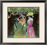 Dance at Moulin Rouge Framed Giclee Print by Henri de Toulouse-Lautrec