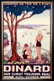 French State Railway, Travel to Dinard Framed Giclee Print