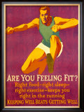 Feeling Fit Motivational Framed Giclee Print by Mather 