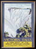 Cunard Line, Victoria Falls, 1931 Framed Giclee Print by W. G. Bevington