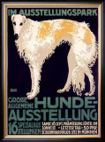Hunde Ausstellung Framed Giclee Print by Julius Edmond Robert Nitsche