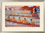 Championnats Aviron Geneve Framed Giclee Print