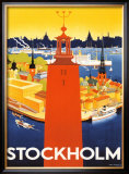 Stockholm Framed Giclee Print by Donner 