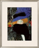 Lady with Hat and Feather Boa Posters by Gustav Klimt