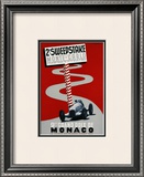 2e Sweepstake de Monte-Carlo, 9eme Grand Prix de Monaco Framed Giclee Print by Guy Serre