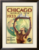 World's Fair, Chicago, c.1933 Impressão giclée emoldurada por Hernando Villa World's Fair, Chicago, c.1933 Impressão giclée emoldurada por Hernando Villa