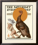 Baby Chef and Turkey, c.1922 Framed Giclee Print by Joseph Christian Leyendecker