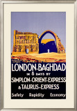 Simplon Orient Express, Baghdad, Iraq Framed Giclee Print
