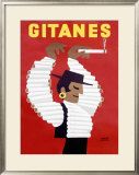 Gitanes Cigarettes Framed Giclee Print by Herve Morvan