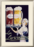 Biere La Lorraine Framed Giclee Print