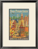United Airlines: San Francisco, c.1950 Poster by Stan Galli