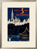 Budapest Framed Giclee Print by Polya Tibor