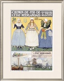 Chemin de Fer de l'Etat Framed Giclee Print by Henri Cassiers