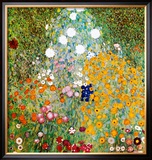 Flower Garden Prints by Gustav Klimt