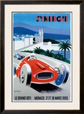 Le Grand Defi Monaco, 18 Mars, 1990 Framed Giclee Print by Pierre Fix-Masseau