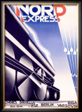 Nord Express Framed Giclee Print