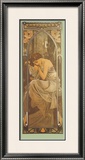 Repos de la Nuit Framed Giclee Print by Alphonse Mucha